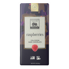 ENDANGERED SPECIES DARK CHOCOLATE RASPBERRY 3 OZ BAR