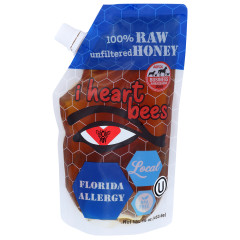 I HEART BEES - HONEY FLORIDA ALLERGY - 16OZ - PK12