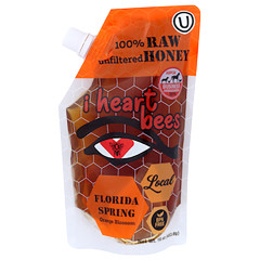 I HEART BEES - HONEY FLORIDA SPRING - 16OZ - PK12