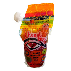 I HEART BEES - HONEY - MANGO HABANERO - 16OZ - PK12