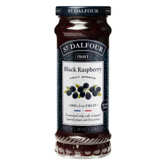 ST. DALFOUR BLACK RASPBERRY PRESERVES 10 OZ JAR