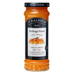 ST. DALFOUR PEACH PRESERVES 10 OZ JAR