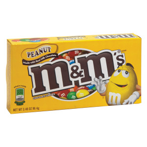 M&M's Peanut Milk Chocolate Candy Theater Box - 3.1 oz Box 