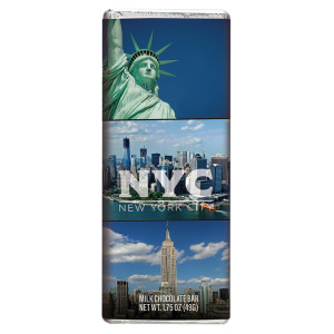 New York City Souvenir Landmark Milk Chocolate 1 75 Oz Bar