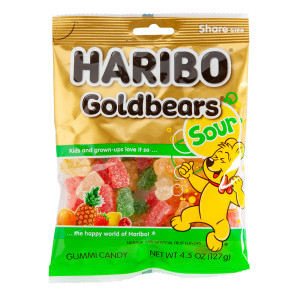 Haribo Gold-Bears Gummi Candy Orange, Strawberry, Pineapple, Lemon,  Raspberry