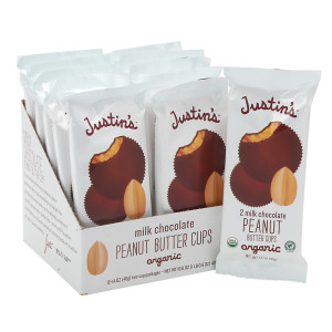 Justin's Milk Chocolate Peanut Butter Cups 2 Pack 1.4 oz