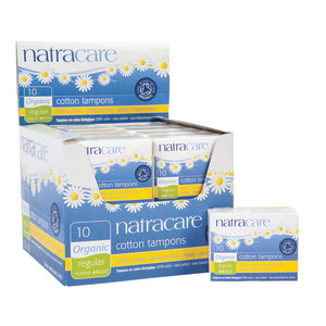 Regular Organic Cotton Tampons with Applicator - Natracare