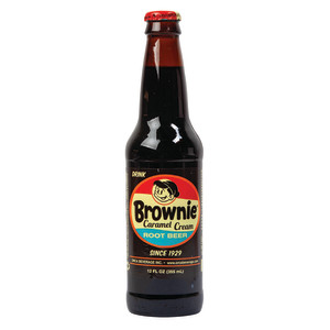 Brownie Caramel Root Beer Soda 4 Pk 12 oz Bottle | Nassau Candy