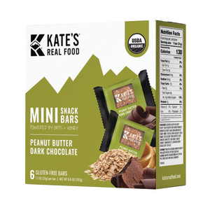 Kate's Real Food Peanut Butter Milk Chocolate Mini Snack Bars