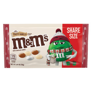 M&M's Mint Chocolate Christmas Candy, Share Size - 2.83 oz Bag