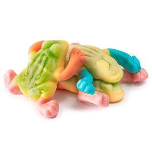 Beulahs Candy Chewy Gummi Frogs Bulk Candy Green & White, 2 pound - Ralphs