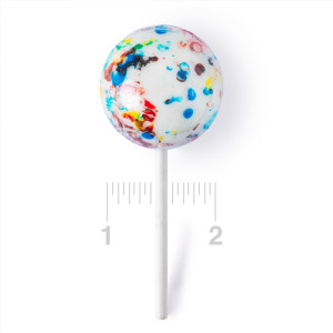 Clever Candy Jawbreaker on a Stick 2.25 Inches Wrapped | Nassau Candy