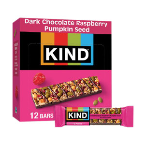 KIND Dark Chocolate Raspberry Pumpkin Seed 1.4 oz | Nassau Candy