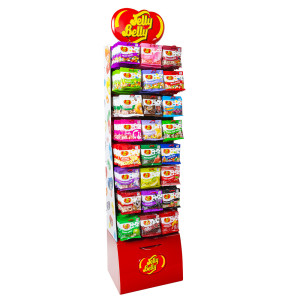 90年代　JellyBelly ライトアップ　ストアディスプレイ　 16日終了 Jelly Belly Curve Rack (Frame Only) | Nassau Candy