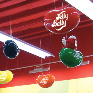 Jelly Belly 15” 3D Hanging Bean Blue | Nassau Candy
