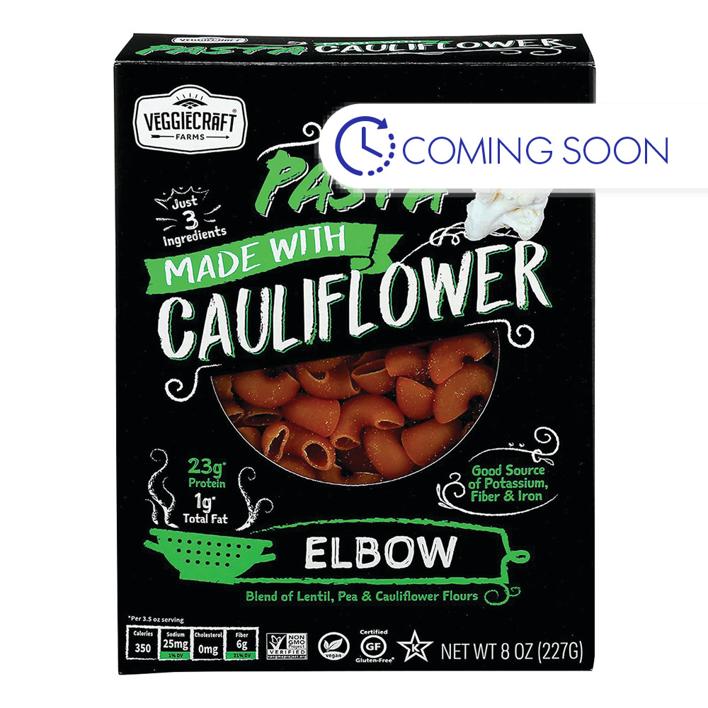 Veggiecraft Cauliflower Elbow Pasta 8 oz Box | Nassau Candy