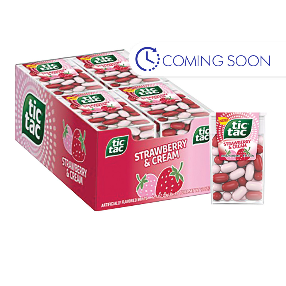 Tic Tac Strawberry & Cream 1 oz Nassau Candy