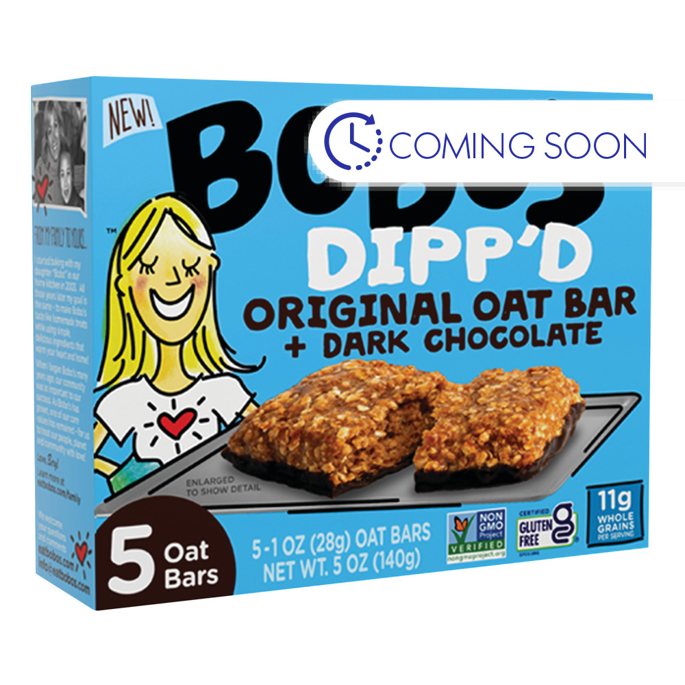 Bobo's Dipp'd Original Oat Bar & Dark Chocolate 5 oz Bar Nassau Candy