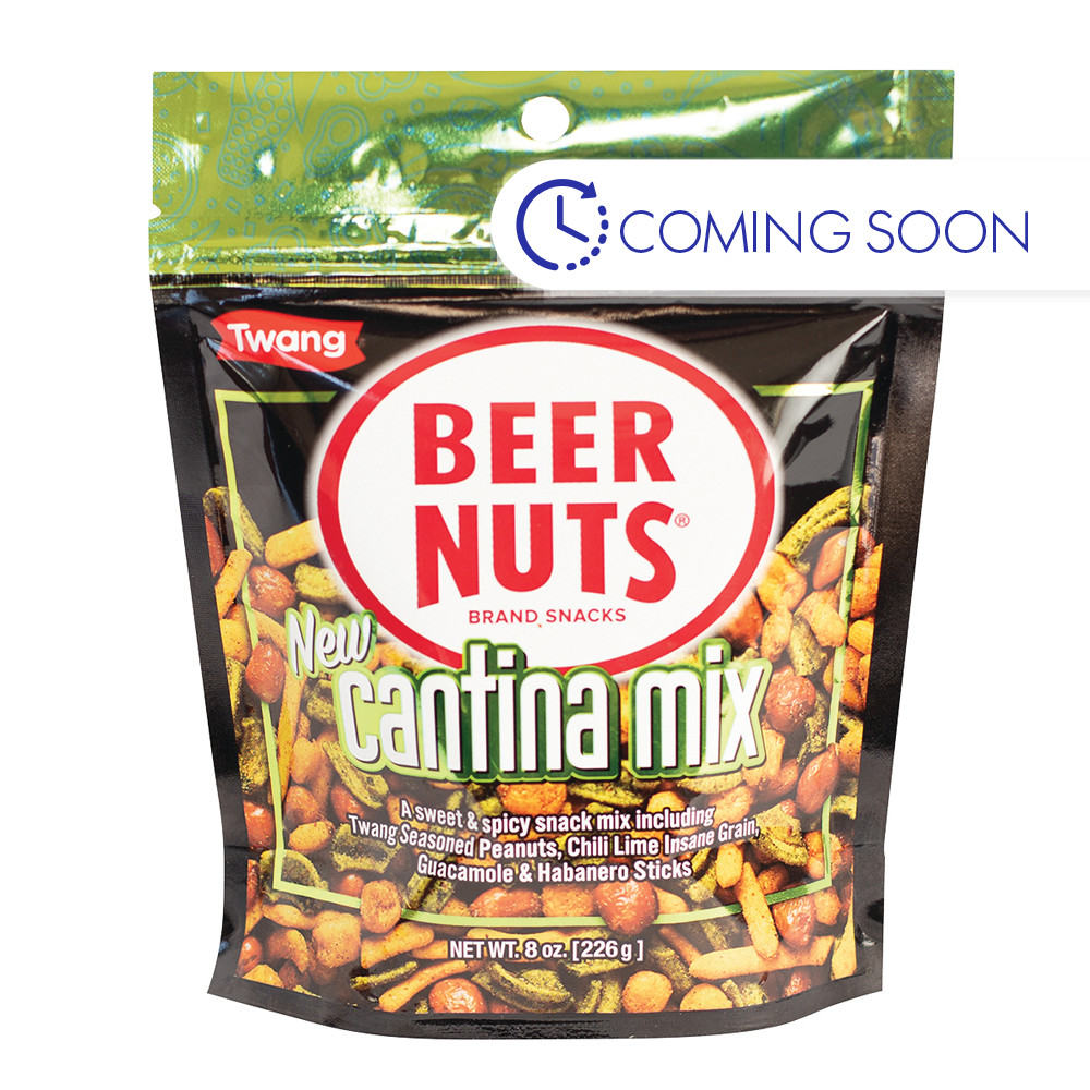 Beer Nuts Cantina Mix with Twang 8 oz Pouch Nassau Candy