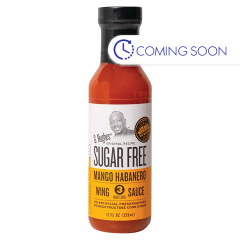 G HUGHES SUGAR FREE MANGO MANGO HABANERO WING SAUCE 12 OZ BOTTLE