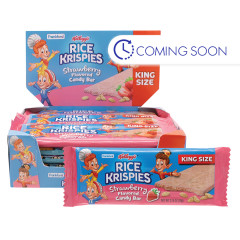 RICE KRISPIES STRAWBERRY FLAVORED CANDY BAR KING SIZE 2.75 OZ