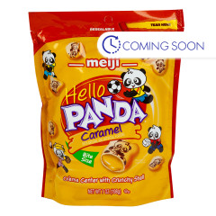 MEIJI HELLO PANDA CARAMEL COOKIES 7 OZ POUCH