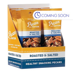 PECAN NATION - ROASTED SALTED PECANS - 1OZ