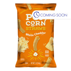 POPCORN STRAWS - WHITE CHEDDAR - 5OZ