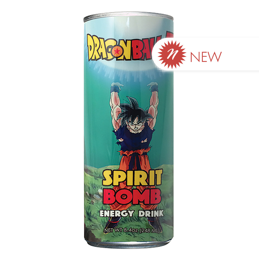 DRAGON BALL Z SPIRIT BOMB ENERGY DRINK 12 OZ CAN
