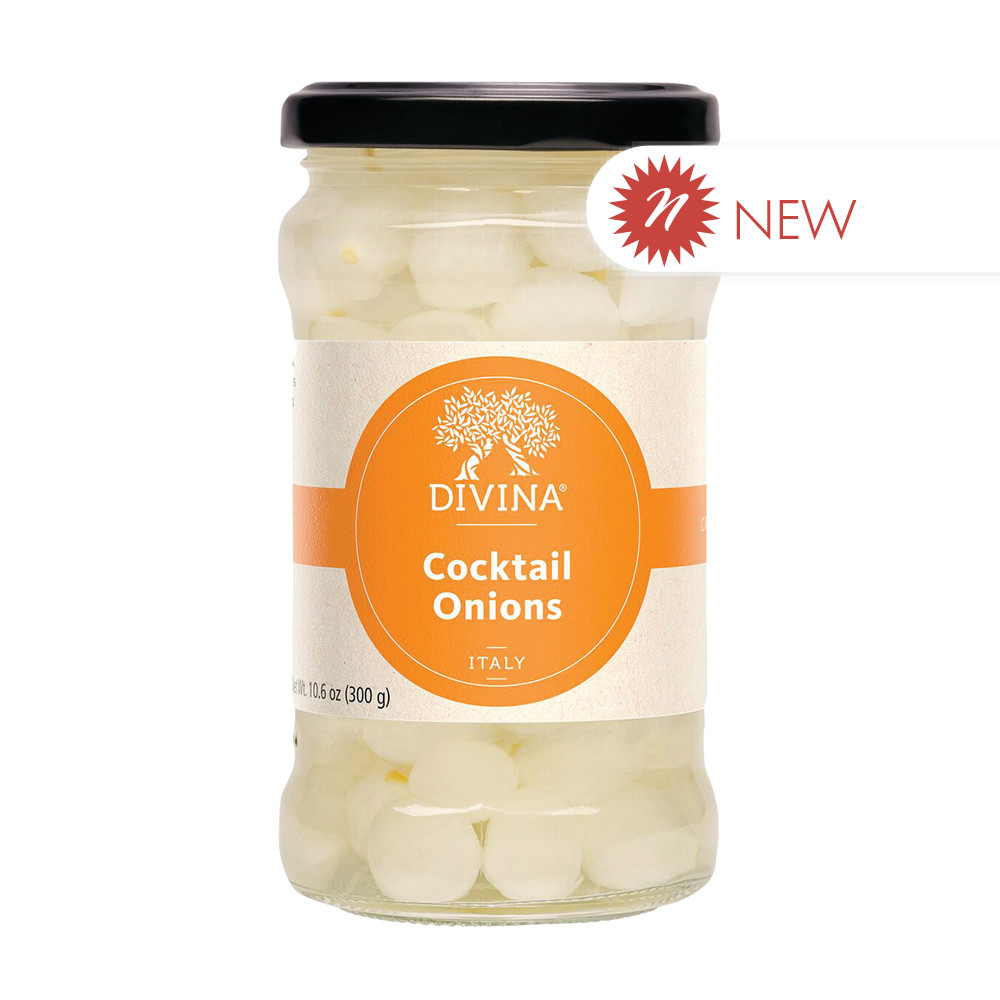 Divina Cocktail Onions 10.6 oz Jar Nassau Candy