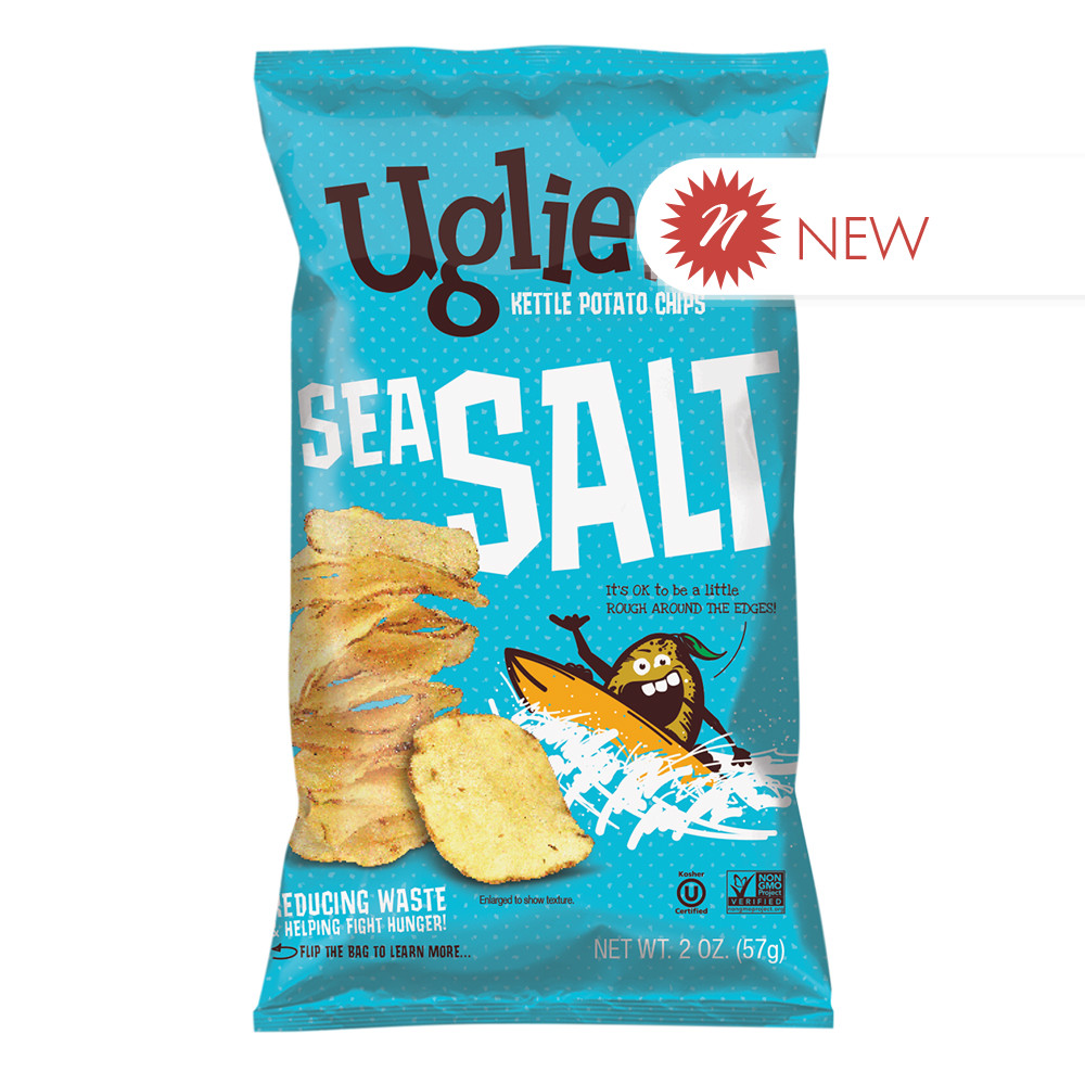 Uglies Sea Salt Kettle Potato Chips 2 oz Bag Nassau Candy