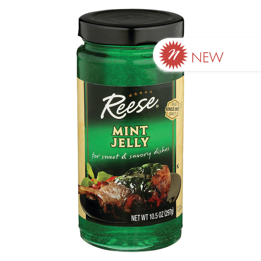 Reese Mint Jelly Sauce 10.5 oz Jar Nassau Candy