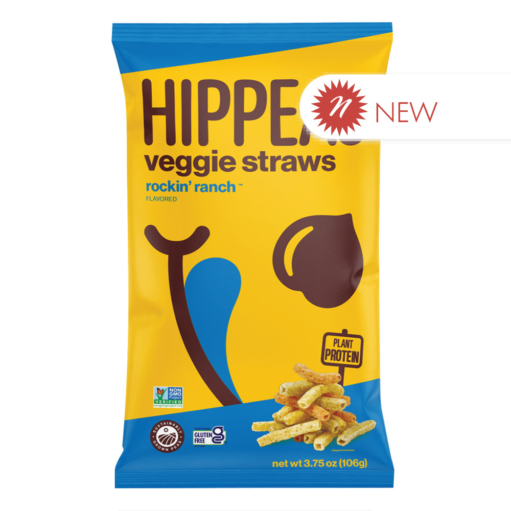 Hippeas Veggie Straws Rocking Ranch 3.75 oz Nassau Candy