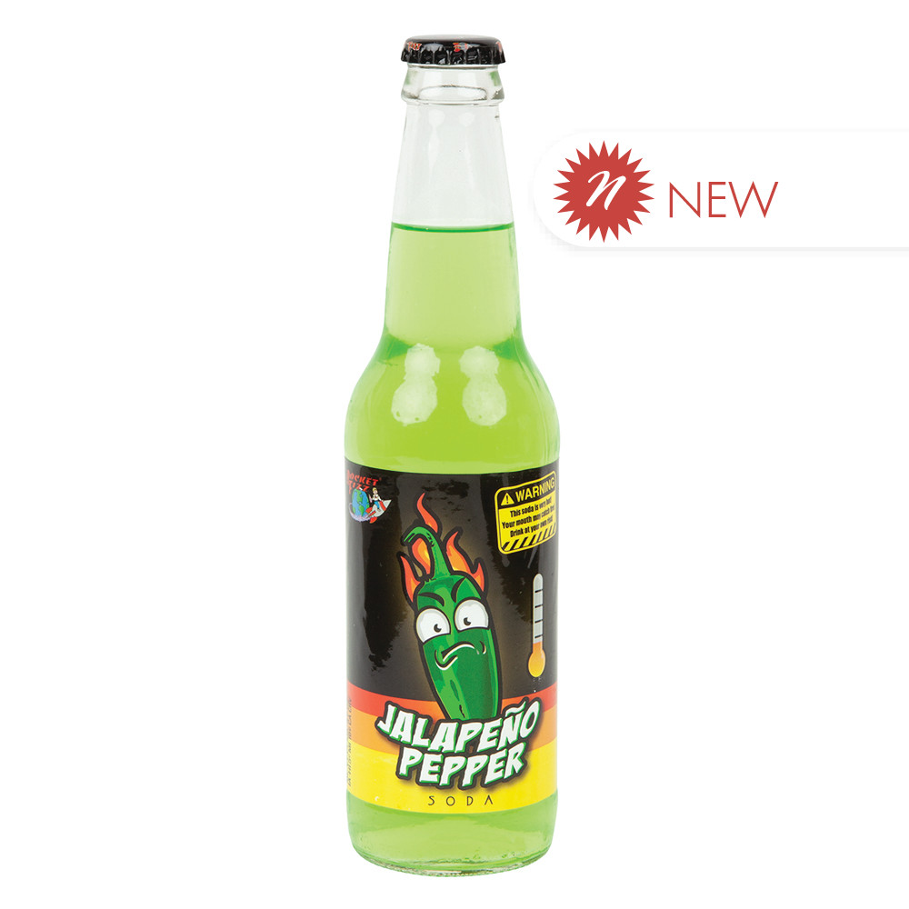 Chili Pepper Soda Jalapeno Pepper 12 oz Bottle Nassau Candy
