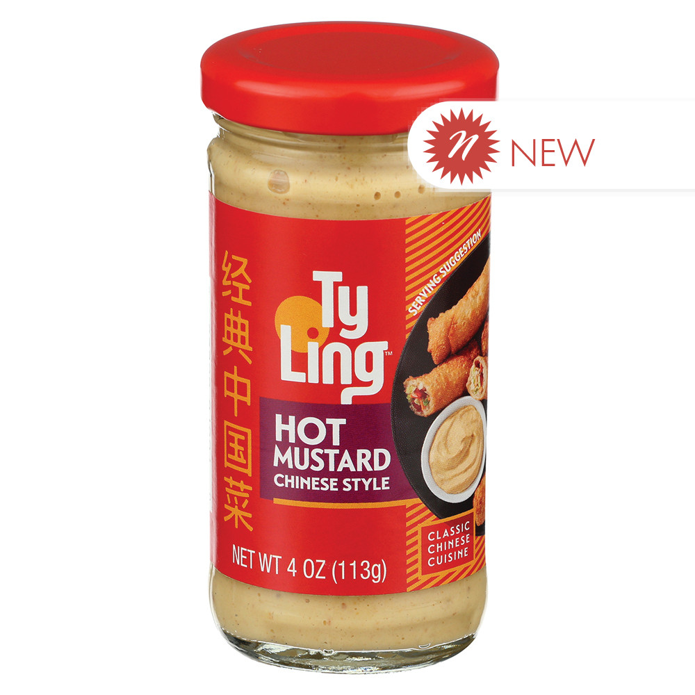 Ty Ling Hot Chinese Mustard 4 oz Jar Nassau Candy