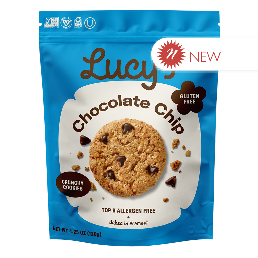 Lucy's GlutenFree Chocolate Chip Cookies 4.25 oz Bag Nassau Candy