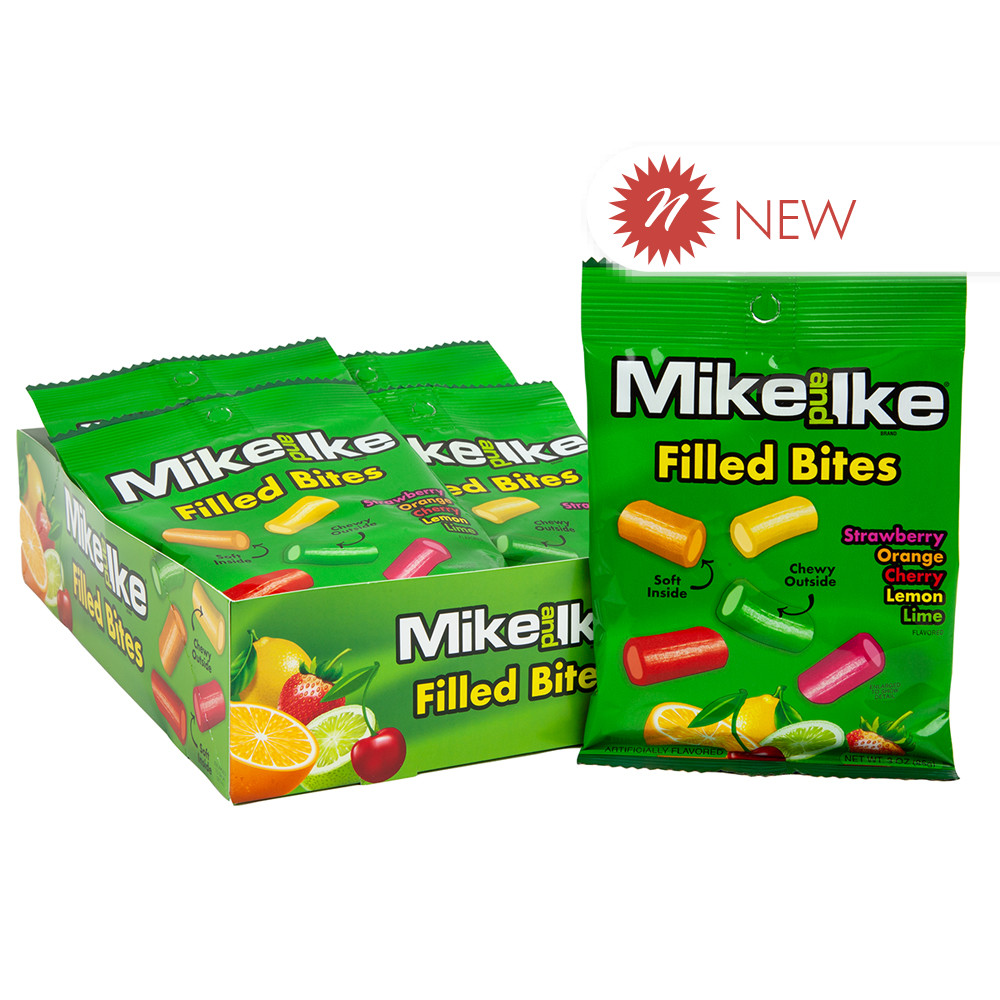 Mike And Ike Filled Licorice Bites Nassau Candy 3307