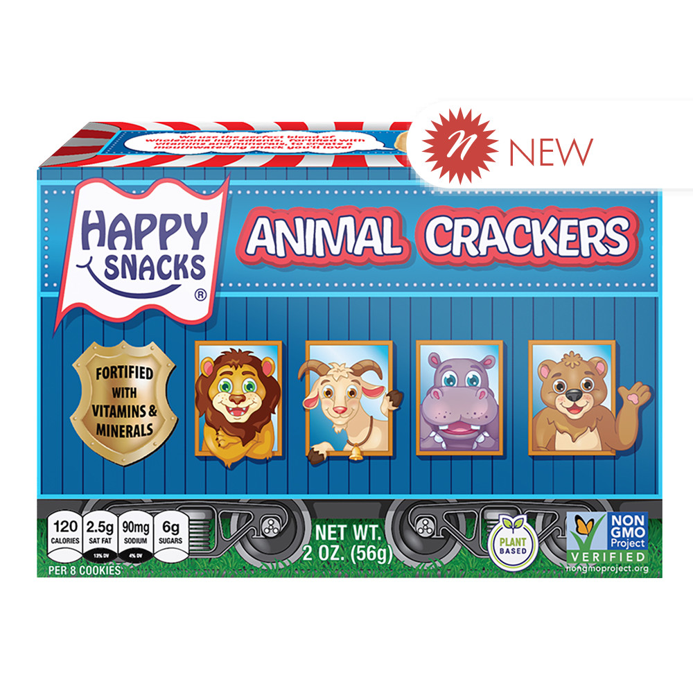Happy Snacks Animal Crackers 2 oz Box Nassau Candy
