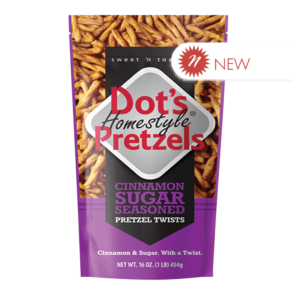 Dot’s Cinnamon Sugar Pretzels 16 oz Pouch Nassau Candy