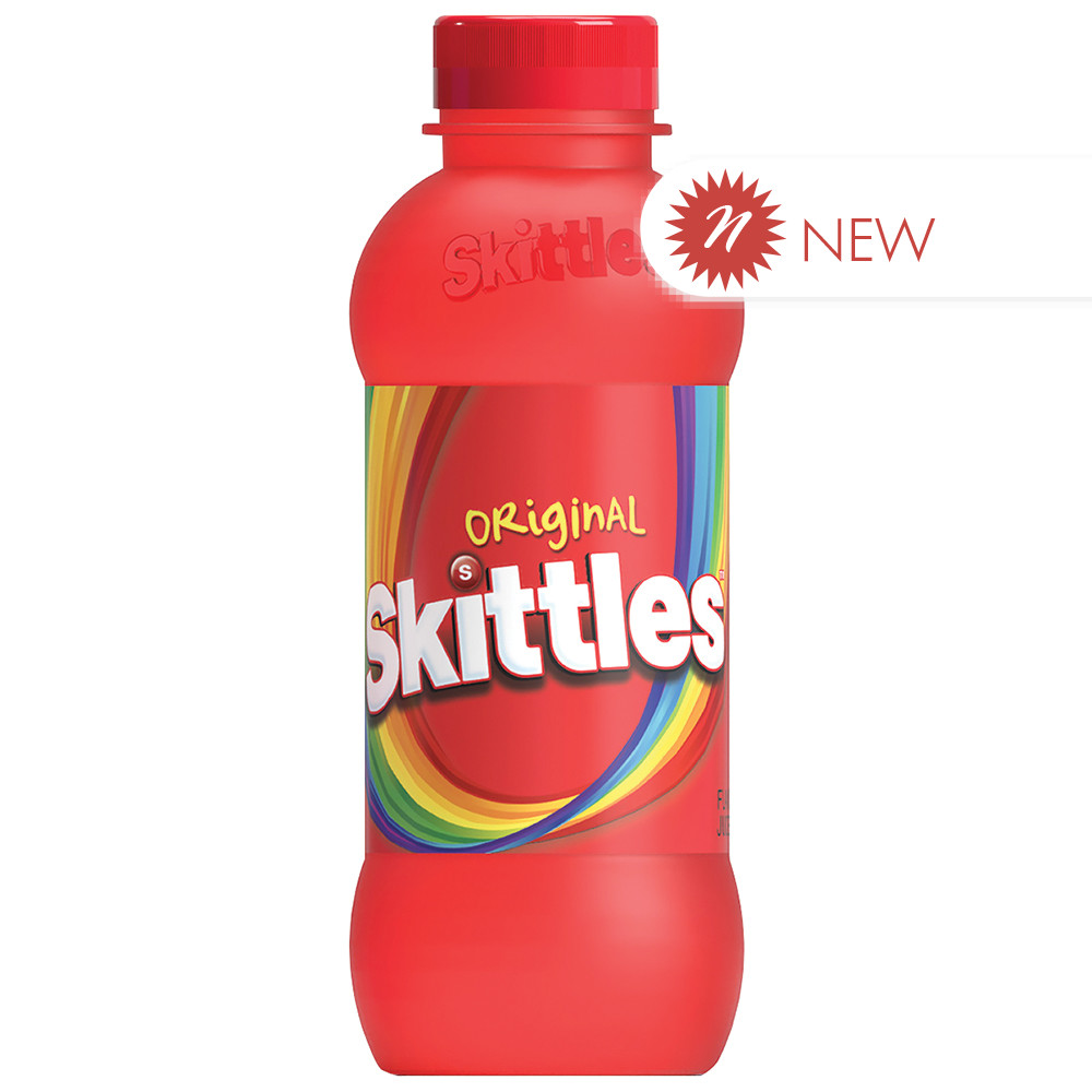 Skittles Original Drink 14 oz Plastic Bottle Nassau Candy