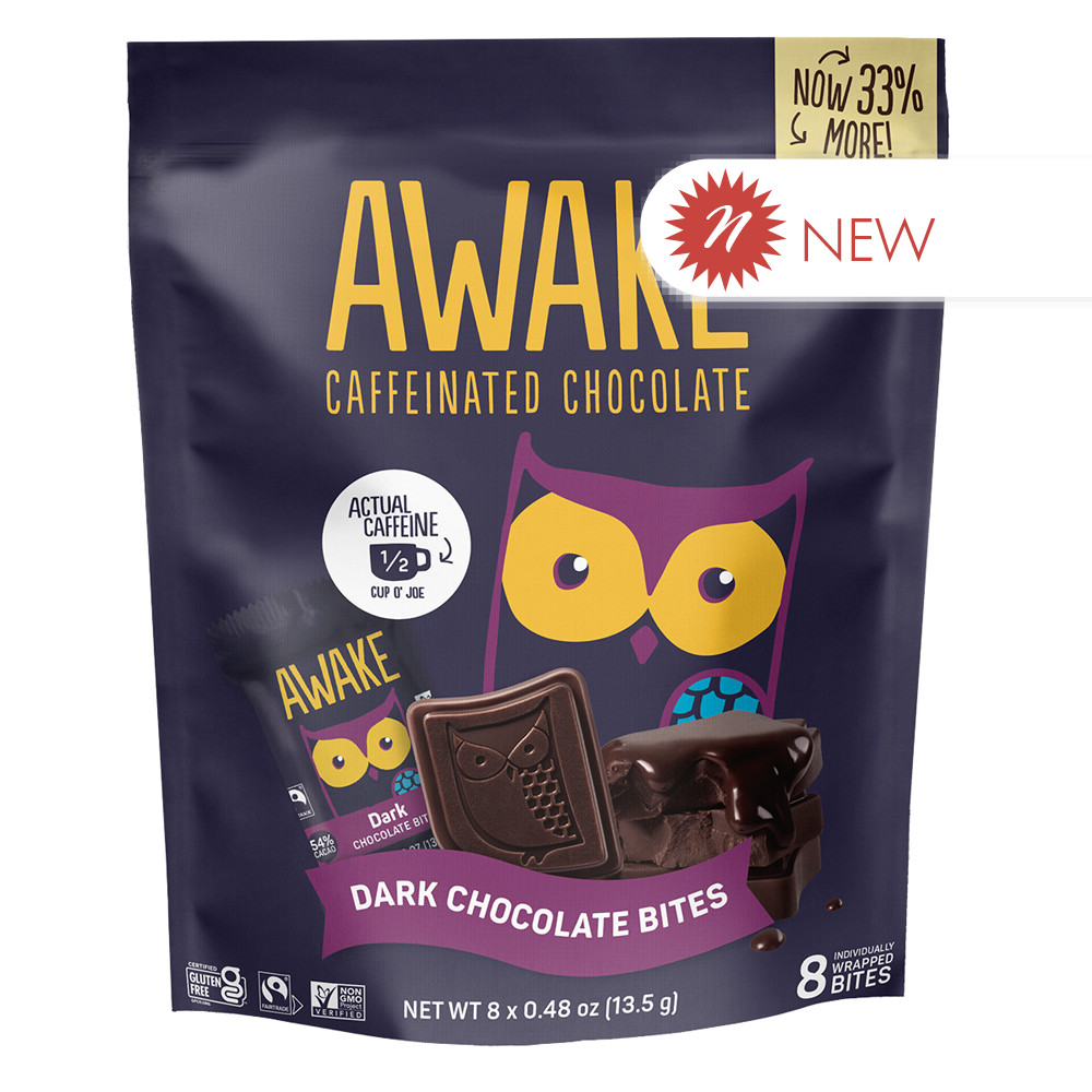 Awake - Dark Chocolate Bites(8ct) - 3.8oz | Nassau Candy