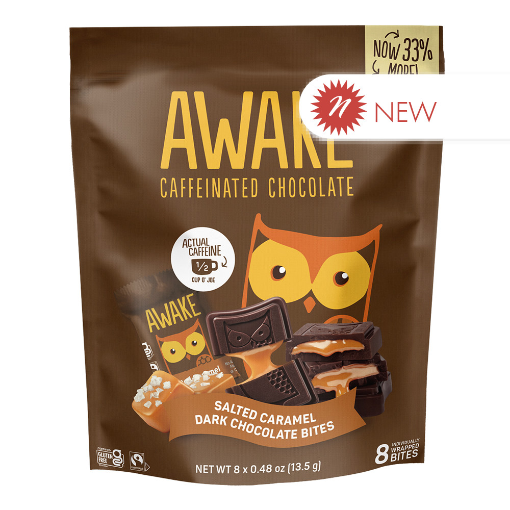 Awake - Salted Caramel Dark Chocolate Bite(8ct) - 3.8oz | Nassau Candy