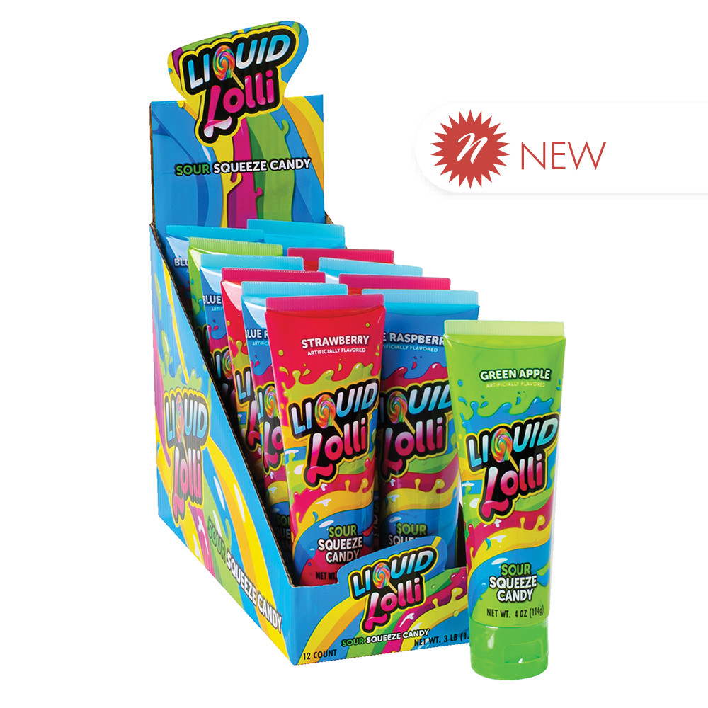 Liquid Lolli Sour Squeeze Candy 4 oz Tube | Nassau Candy