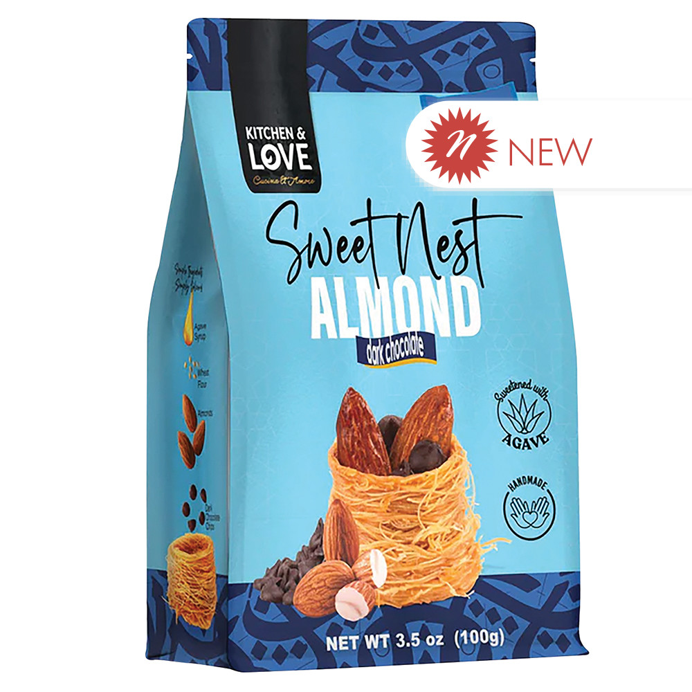Kitchen & Love Sweet Nests Almond Dark Chocolate Bag | Nassau Candy