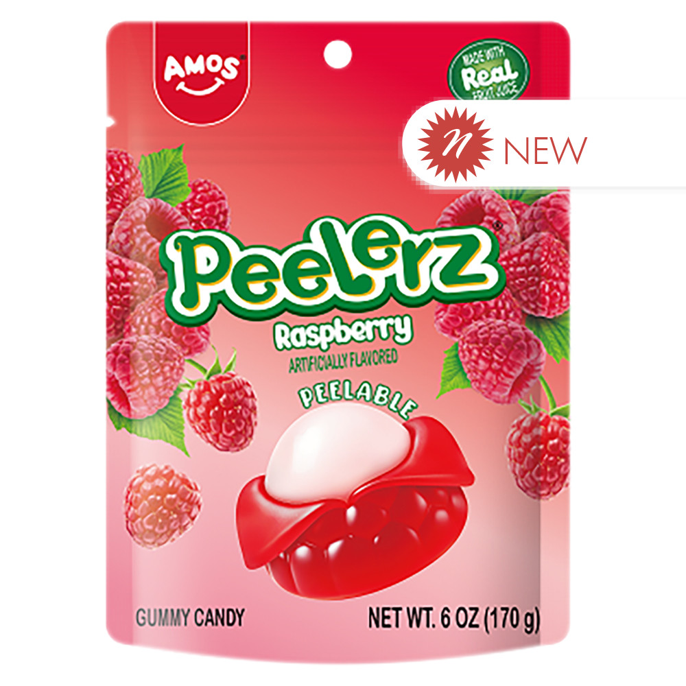 Peelerz Gummy Raspberry 6 oz Bag | Nassau Candy