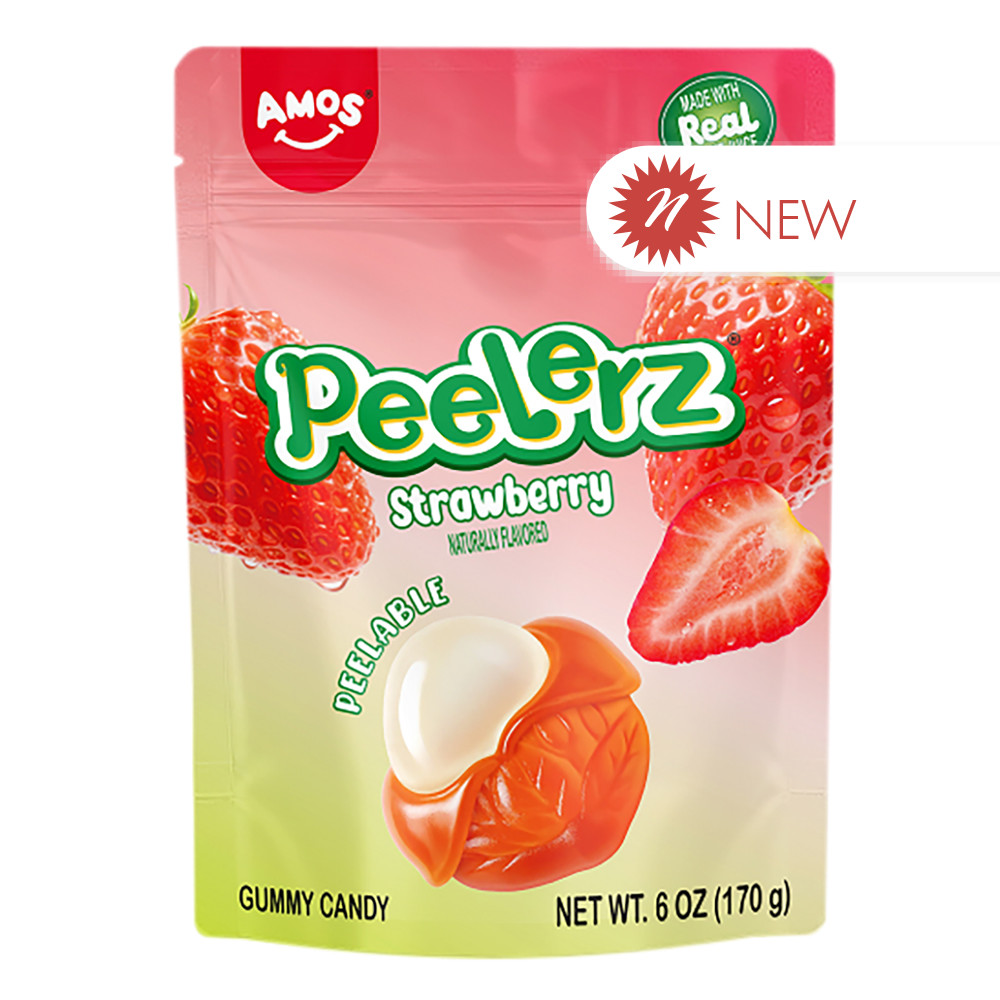Peelerz Gummy Strawberry 6 oz Bag | Nassau Candy