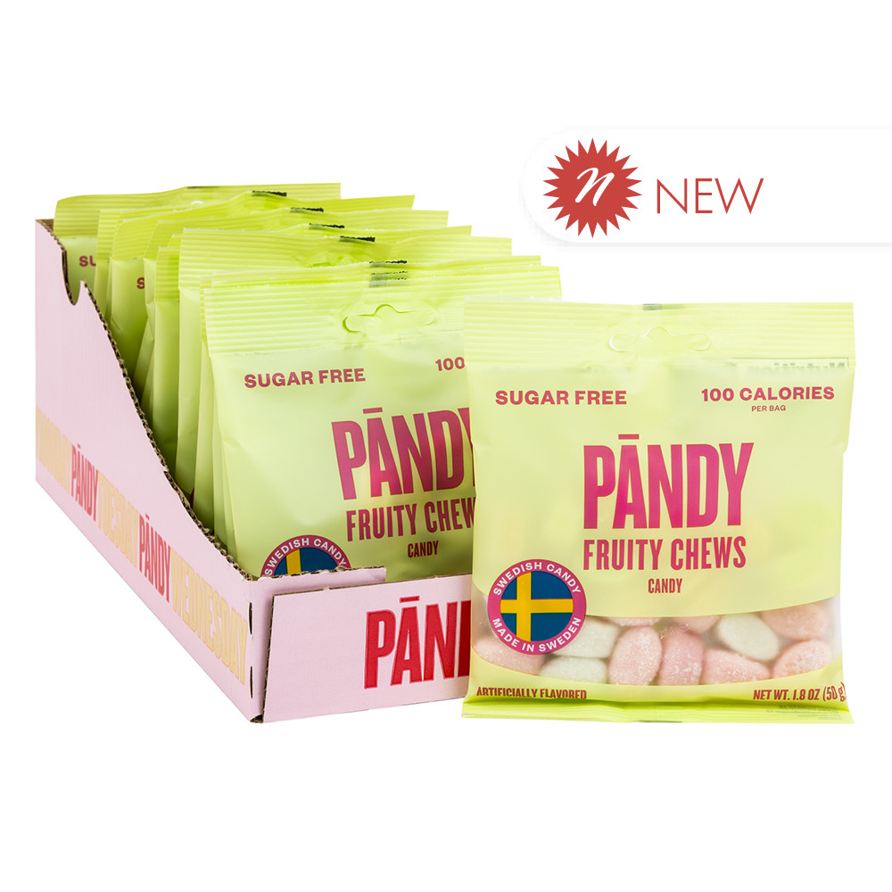 Pandy Fruity Chews Swedish Candy 1.8 oz Peg Bag | Nassau Candy