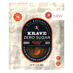 KRAVE ZERO SUGAR BUFFALO STYLE CHICKEN JERKY 2.1 OZ