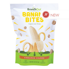 BRANCHOUT BANANA BITES CINNAMON CHURRO 2 OZ BAG