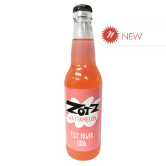 ROCKET FIZZ ZOTZ WATERMELON FIZZ POWER SODA 12 OZ